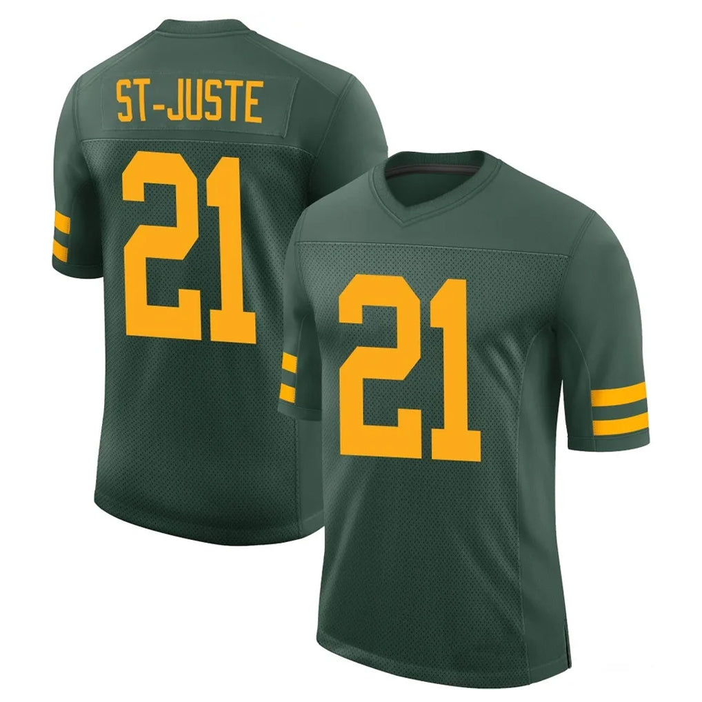 Ncoe GB.Packers #21 Benjamin St-Juste Player Green Alternate Vapor Home Game Stitched Jerseys