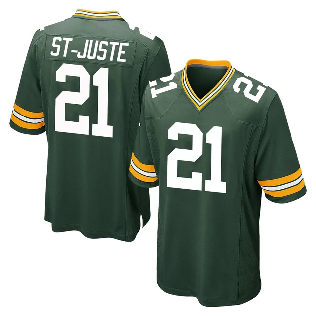 Ncoe GB.Packers #21 Benjamin St-Juste Player Green Home Game Stitched Jerseys