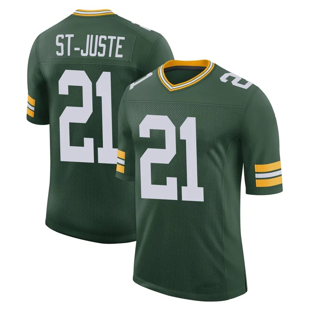 Ncoe GB.Packers #21 Benjamin St-Juste Player Green Limited Classic Home Game Stitched Jerseys