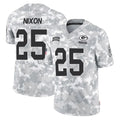 Ncoe GB.Packers #25 Keisean Nixon Player Arctic Camo Salute To Service Limited Stitched Jerseys
