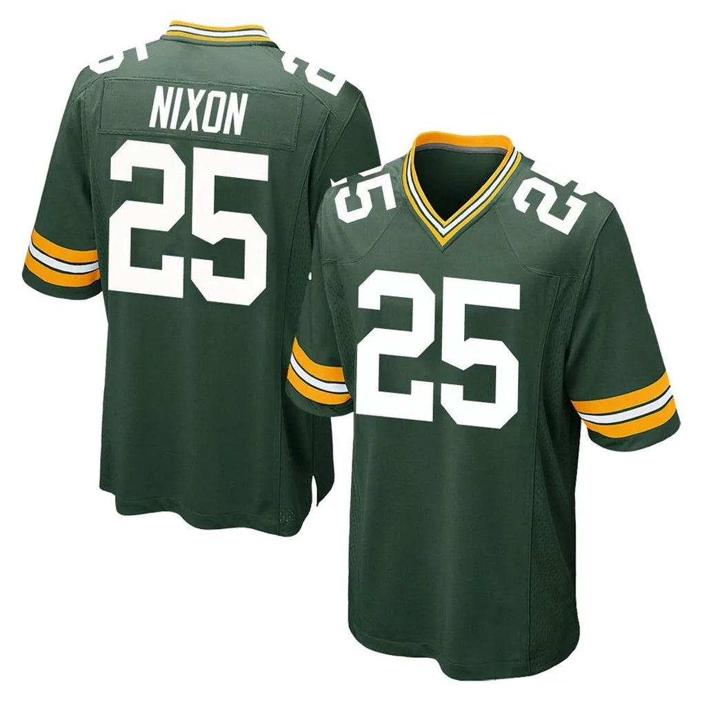 Ncoe GB.Packers #25 Keisean Nixon Player Green Home Game Stitched Jerseys