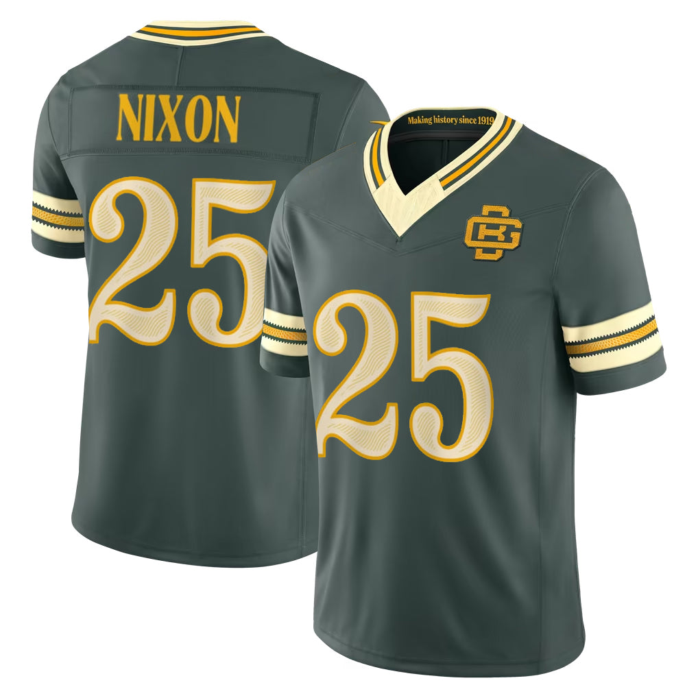 Ncoe GB.Packers #25 Keisean Nixon Player Green Limited 2026 Rivalries Collection Home Game Stitched Jerseys