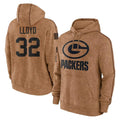 Ncoe GB.Packers #32 MarShawn Lloyd Player Brown Salute to Service Hoodies Limited Game Stitched Jerseys