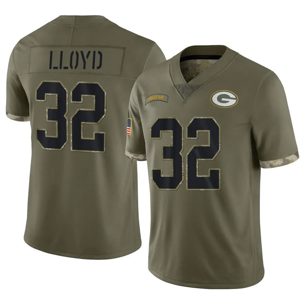 Ncoe GB.Packers #32 MarShawn Lloyd Player Olive Salute To Service Limited Stitched Jerseys