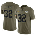 Ncoe GB.Packers #32 MarShawn Lloyd Player Olive Salute To Service Limited Stitched Jerseys