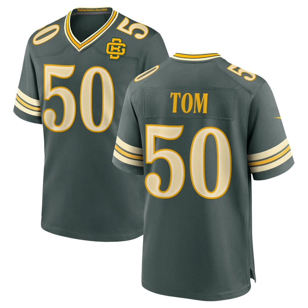 Ncoe GB.Packers #50 Zach Tom Player Green 2026 Rivalries Collection Home Game Stitched Jerseys
