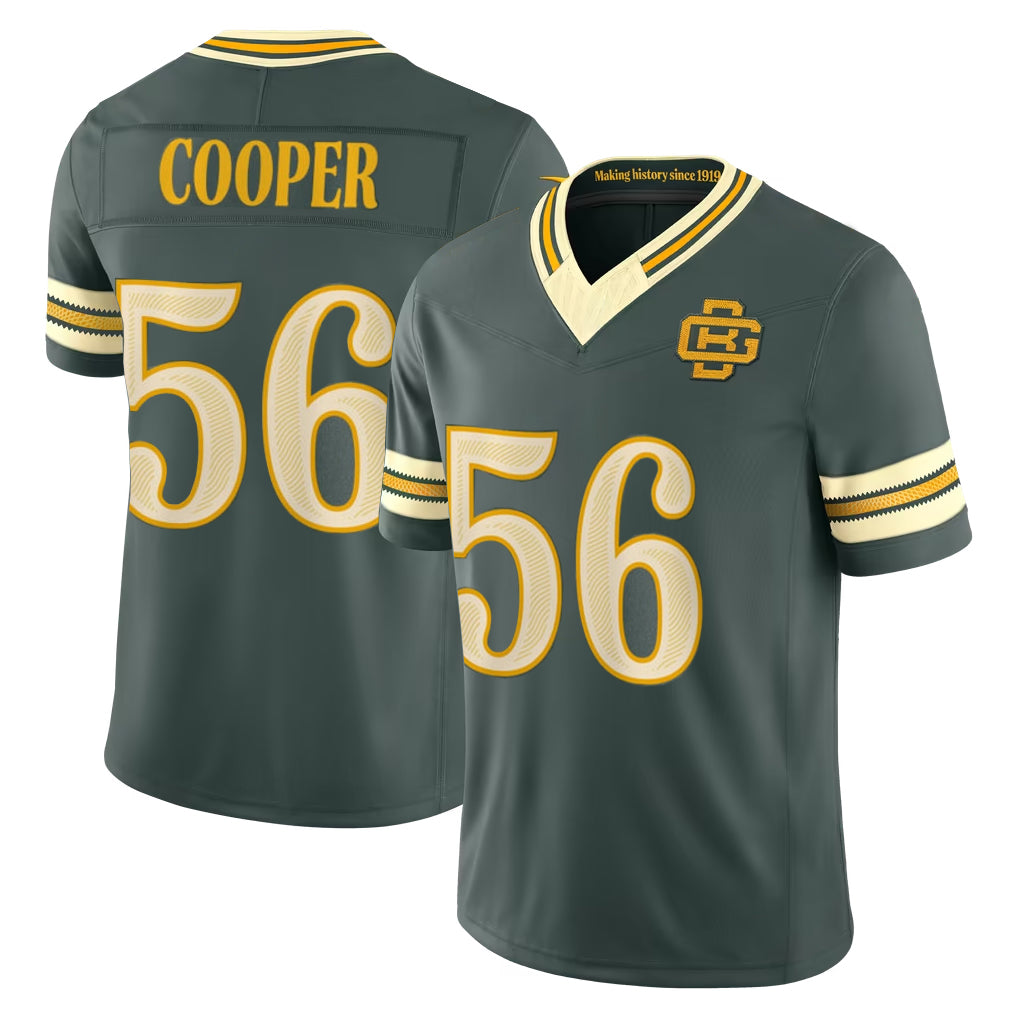 Ncoe GB.Packers #56 Edgerrin Cooper Player Green Limited 2026 Rivalries Collection Home Game Stitched Jerseys