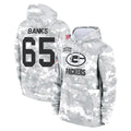 Ncoe GB.Packers #65 Aaron Banks Player Arctic Camo Salute to Service Hoodies Limited Game Stitched Jerseys