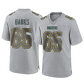 Ncoe GB.Packers #65 Aaron Banks Player Gray Atmosphere Fashion Home Game Stitched Jerseys