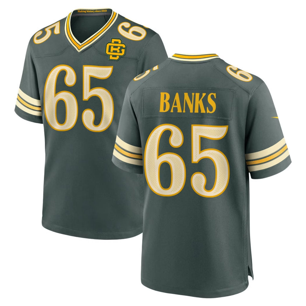 Ncoe GB.Packers #65 Aaron Banks Player Green 2026 Rivalries Collection Home Game Stitched Jerseys