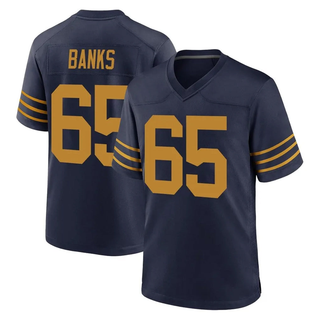 Ncoe GB.Packers #65 Aaron Banks Player Navy The 1923 Classic Home Game Stitched Jerseys