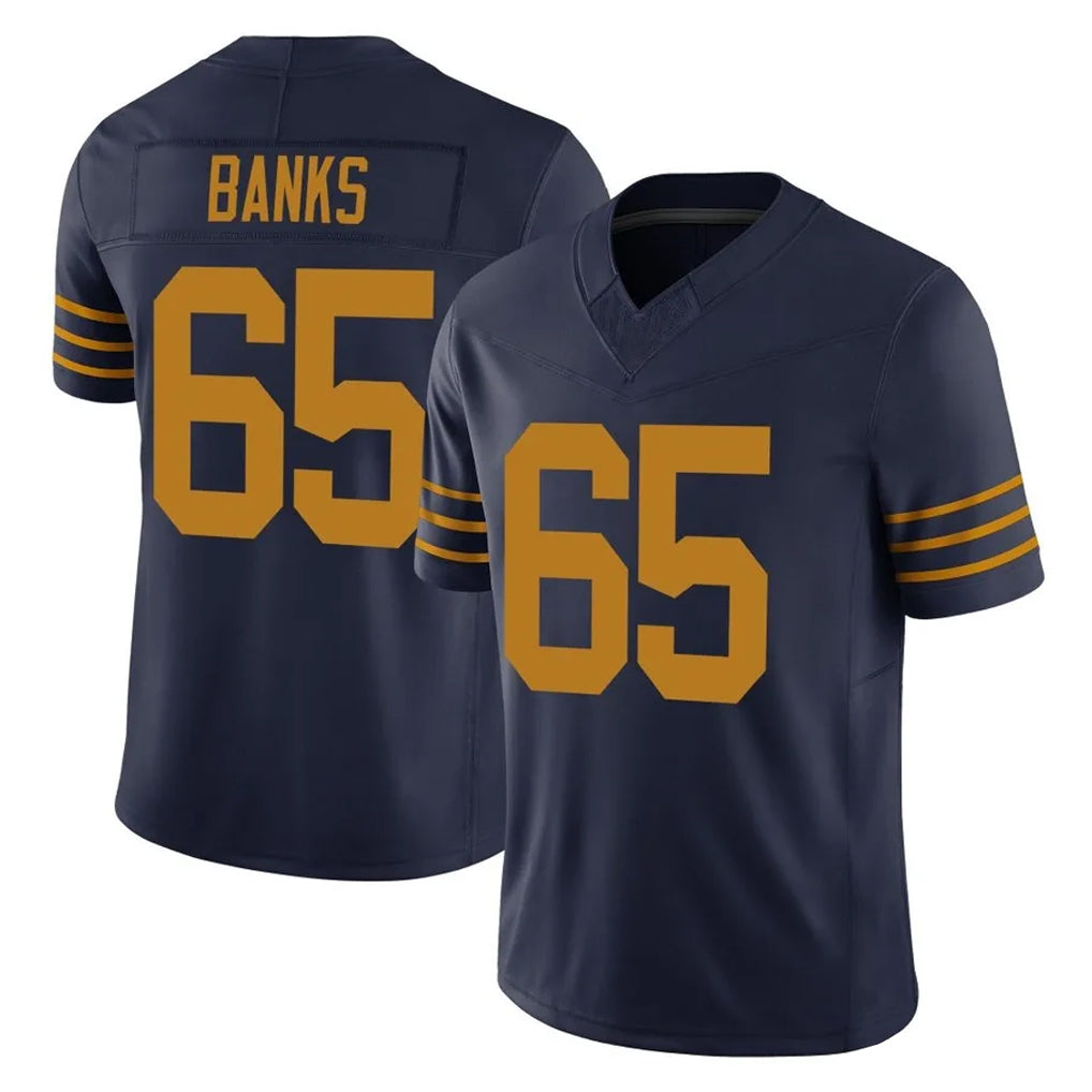 Ncoe GB.Packers #65 Aaron Banks Player Navy The 1923 Classic Vapor F.U.S.E. Home Game Stitched Jerseys
