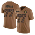 Ncoe GB.Packers #77 Jordan Morgan Player Brown Salute To Service Limited Stitched Jerseys