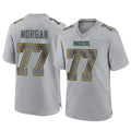 Ncoe GB.Packers #77 Jordan Morgan Player Gray Atmosphere Fashion Home Game Stitched Jerseys
