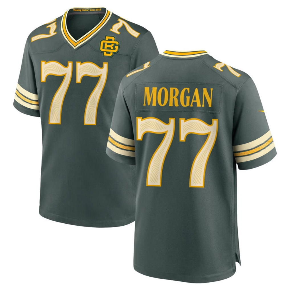 Ncoe GB.Packers #77 Jordan Morgan Player Green 2026 Rivalries Collection Home Game Stitched Jerseys