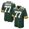 Ncoe GB.Packers #77 Jordan Morgan Player Green Home Game Stitched Jerseys