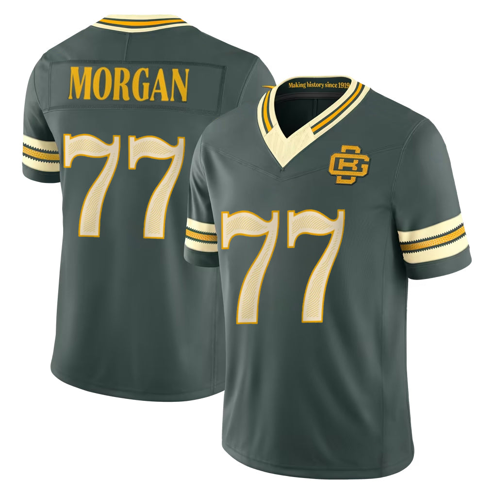 Ncoe GB.Packers #77 Jordan Morgan Player Green Limited 2026 Rivalries Collection Home Game Stitched Jerseys