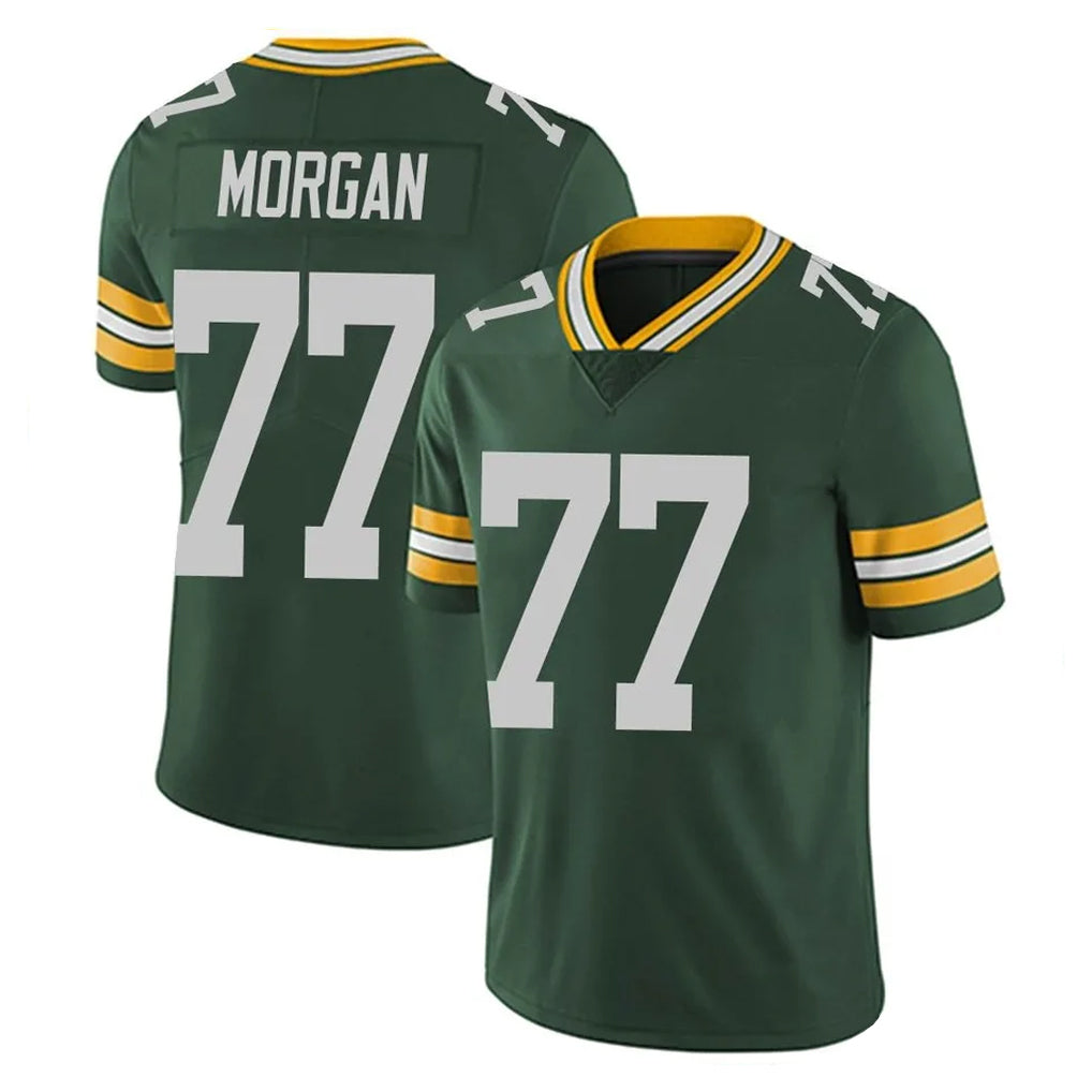Ncoe GB.Packers #77 Jordan Morgan Player Green Vapor Untouchable Limited Home Game Stitched Jerseys