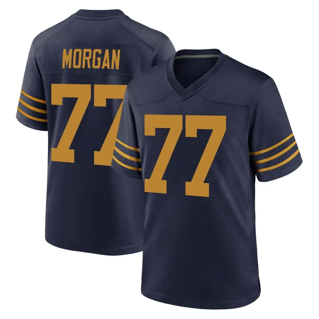 Ncoe GB.Packers #77 Jordan Morgan Player Navy The 1923 Classic Home Game Stitched Jerseys
