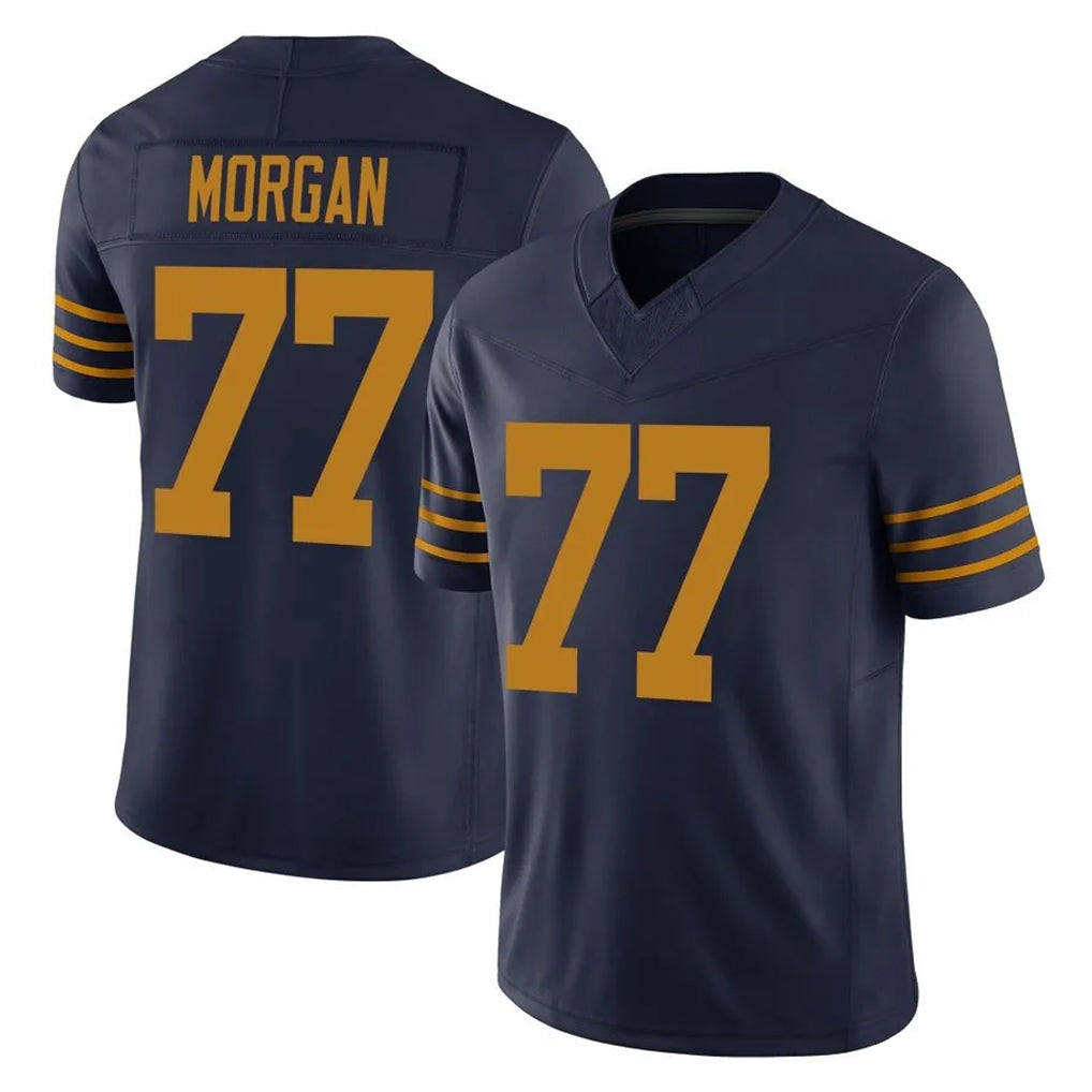 Ncoe GB.Packers #77 Jordan Morgan Player Navy The 1923 Classic Vapor F.U.S.E. Home Game Stitched Jerseys