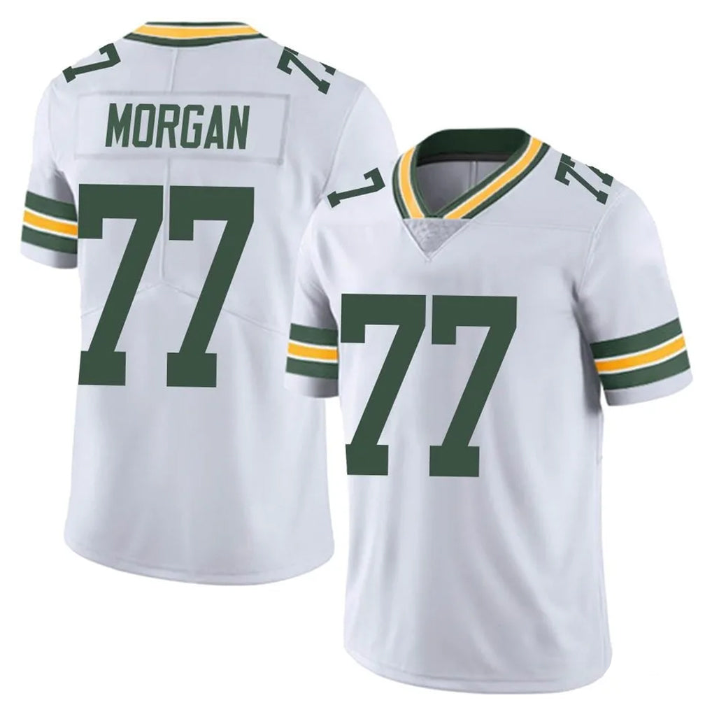 Ncoe GB.Packers #77 Jordan Morgan Player White Vapor Untouchable Limited Home Game Stitched Jerseys