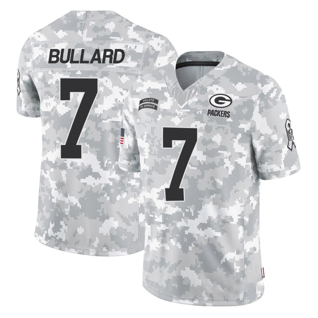 Ncoe GB.Packers #7 Javon Bullard Player Arctic Camo Salute To Service Limited Stitched Jerseys
