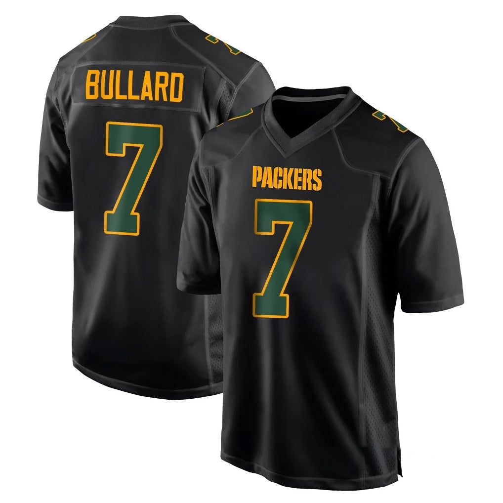 Ncoe GB.Packers #7 Javon Bullard Player Black Fashion Home Game Stitched Jerseys