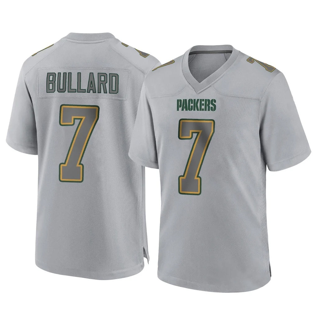 Ncoe GB.Packers #7 Javon Bullard Player Gray Atmosphere Fashion Home Game Stitched Jerseys
