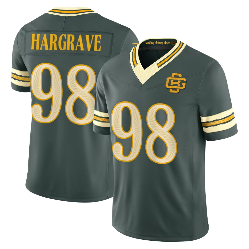 Ncoe GB.Packers #98 Javon Hargrave Player Green Limited 2026 Rivalries Collection Home Game Stitched Jerseys
