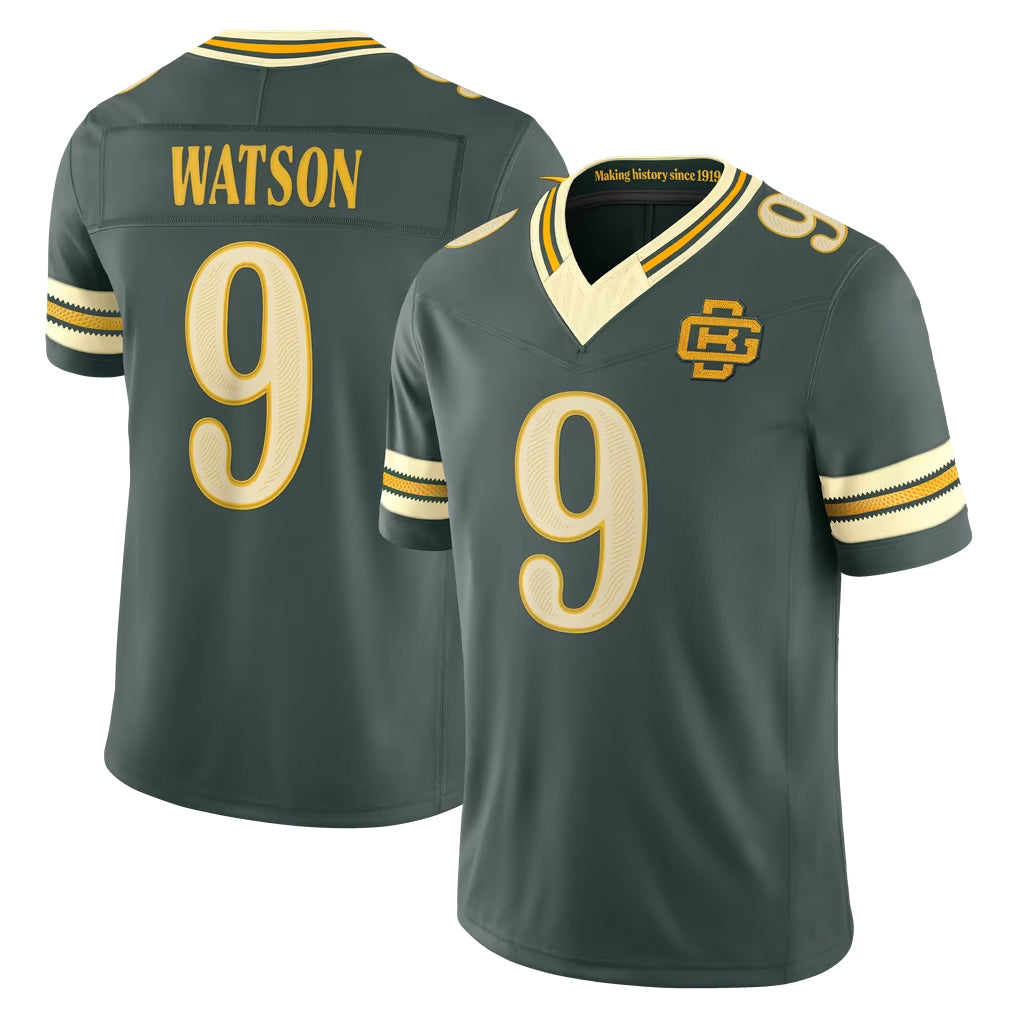 Ncoe GB.Packers #9 Christian Watson Player Green Limited 2026 Rivalries Collection Home Game Stitched Jerseys