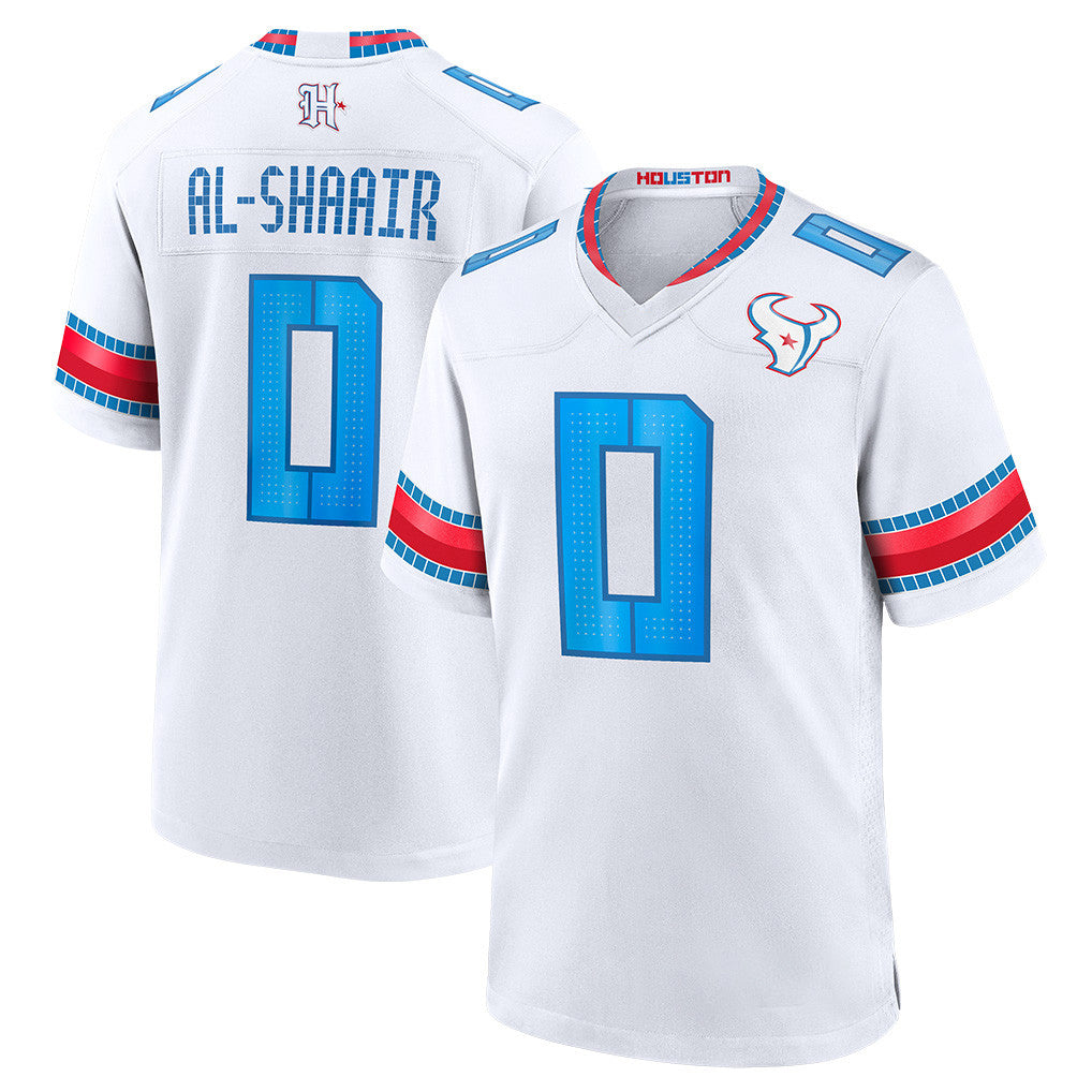 Ncoe H.Texans #0 Azeez Al-Shaair Player White 2026 Rivalries Vapor Home Game Stitched jerseys
