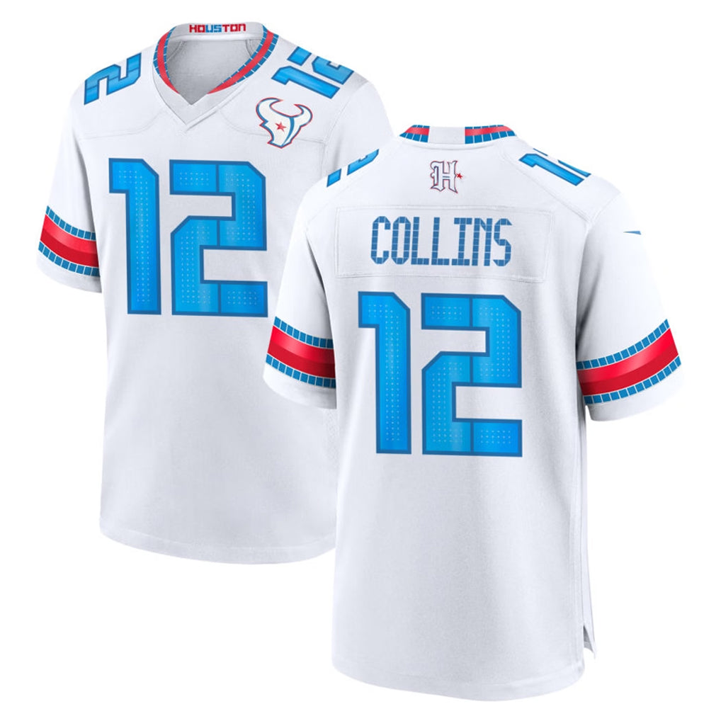 Ncoe H.Texans #12 Nico Collins Player White 2026 Rivalries Vapor Home Game Stitched jerseys