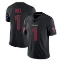 Ncoe H.Texans #1 Tank Dell Player Black Impact Limited Game Stitched Jerseys