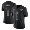 Ncoe H.Texans #1 Tank Dell Player Black Limited 2026 Salute to Service Home Game Stitched Jerseys