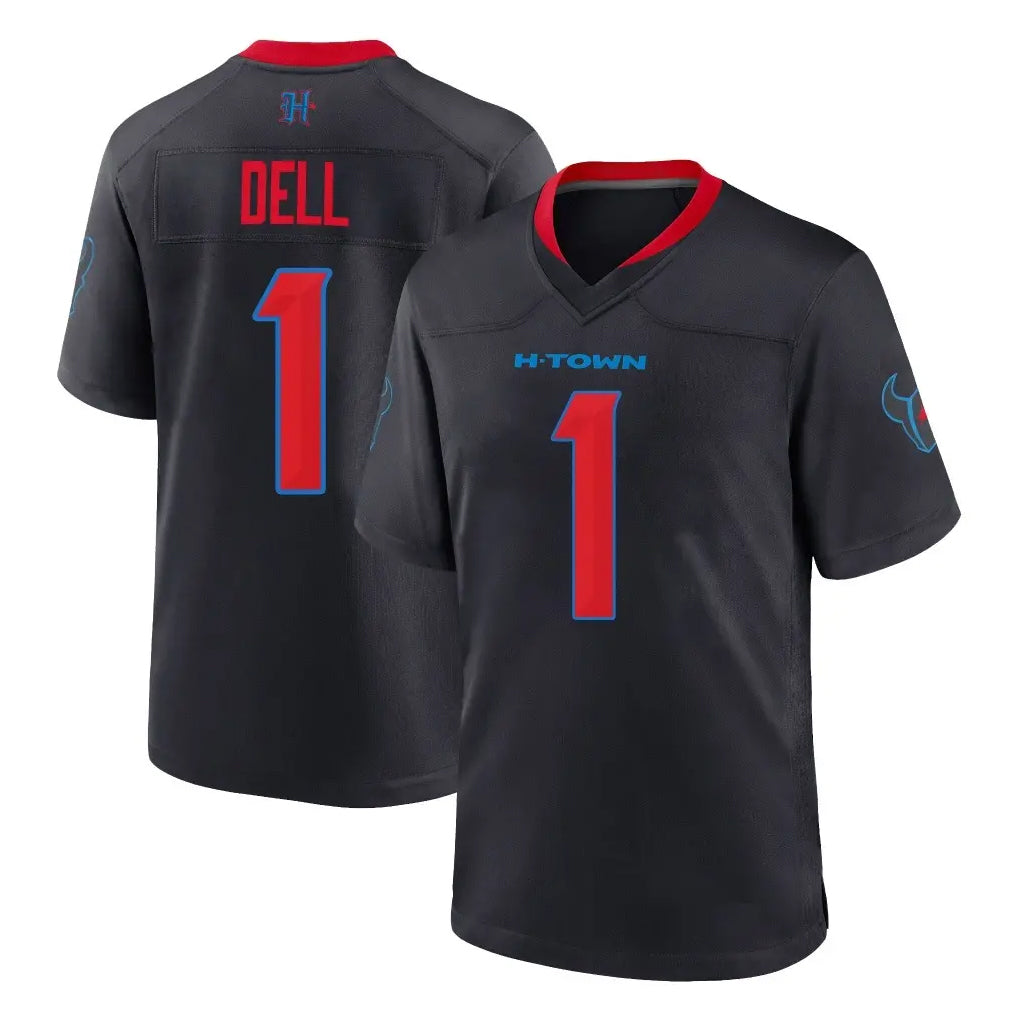 Ncoe H.Texans #1 Tank Dell Player Navy 2nd Alternate Home Game Stitched Jerseys