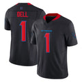 Ncoe H.Texans #1 Tank Dell Player Navy Limited 2nd Alternate Vapor F.U.S.E. Home Game Stitched Jerseys