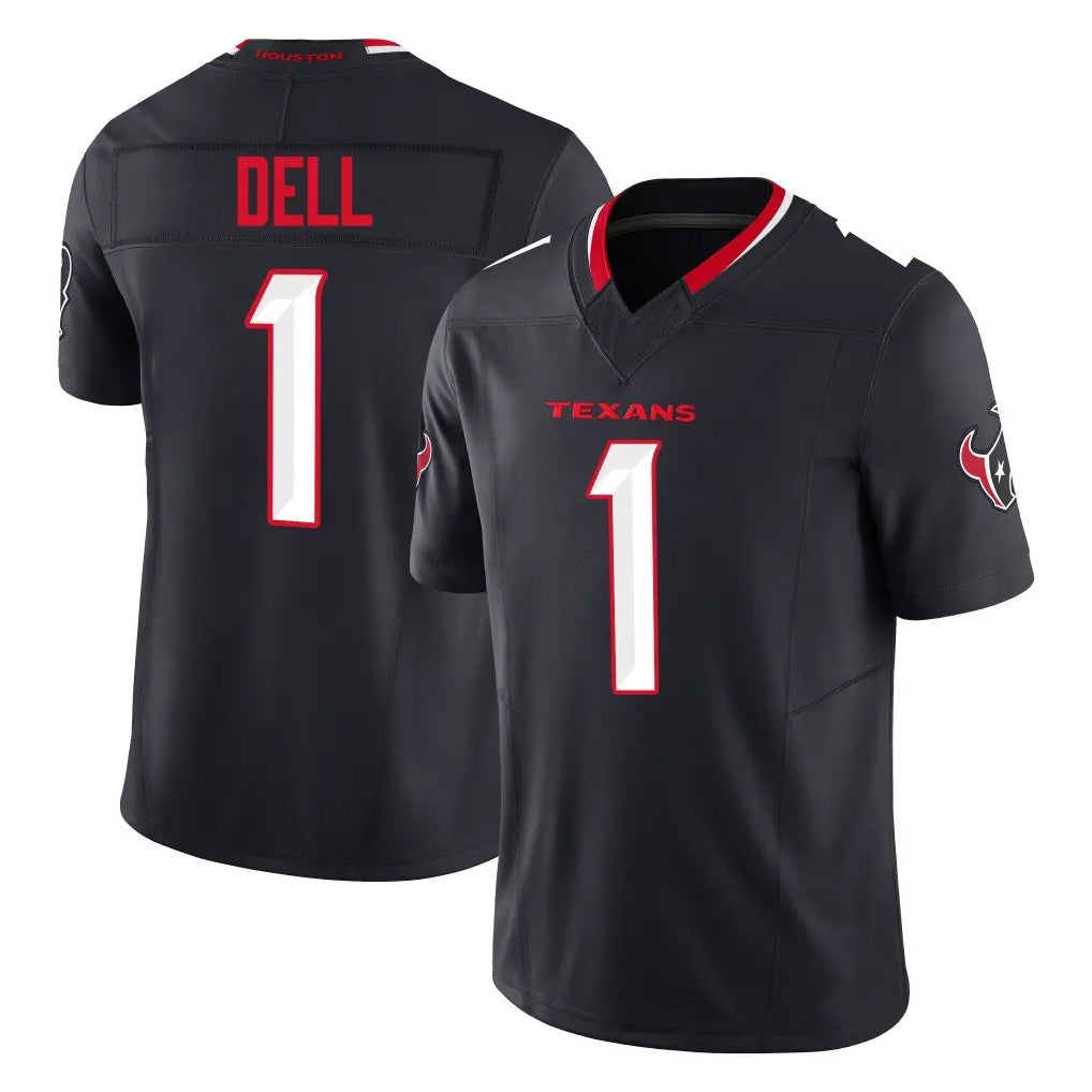 Ncoe H.Texans #1 Tank Dell Player Navy Limited Alternate Vapor F.U.S.E. Home Game Stitched Jerseys