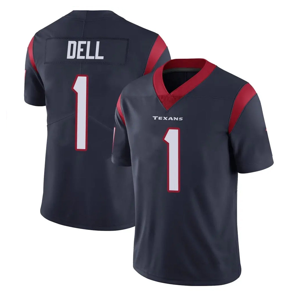 Ncoe H.Texans #1 Tank Dell Player Navy Limited Vapor Untouchable Home Game Stitched Jerseys