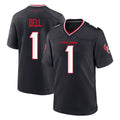 Ncoe H.Texans #1 Tank Dell Player Navy Team Home Game Stitched Jerseys