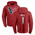 Ncoe H.Texans #1 Tank Dell Player Red Pro Line Pullover Hoodie Limited Game Stitched Jerseys
