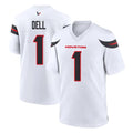 Ncoe H.Texans #1 Tank Dell Player White Home Game Stitched Jerseys