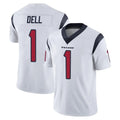 Ncoe H.Texans #1 Tank Dell Player White Limited Vapor Untouchable Home Game Stitched Jerseys