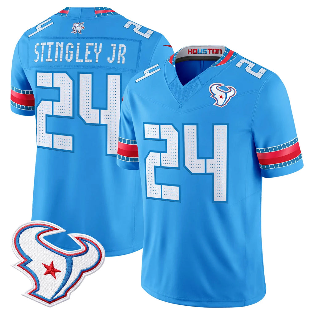 Ncoe H.Texans #24 Derek Stingley Jr. Player Blue 2026 Rivalries Vapor Limited Home Game Stitched jerseys
