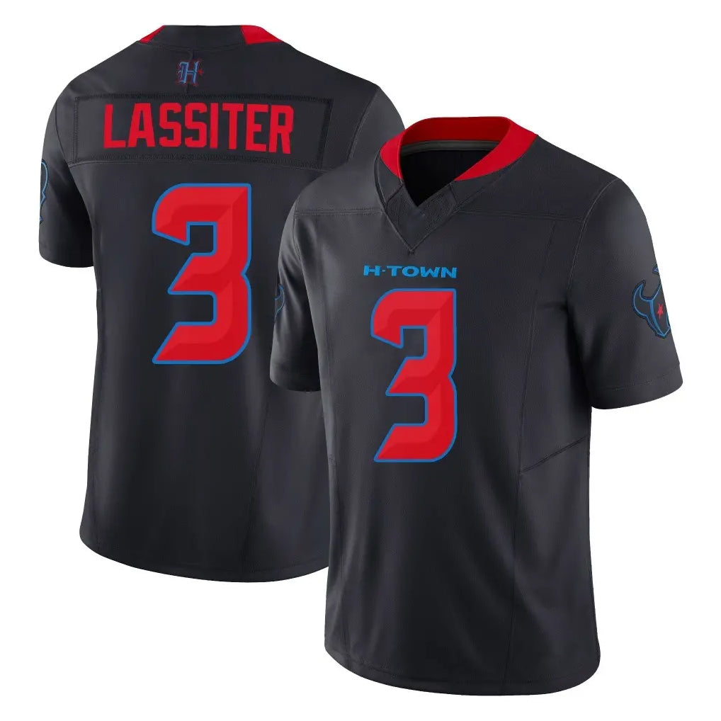 Ncoe H.Texans #3 Kamari Lassiter Player Navy Limited 2nd Alternate Vapor F.U.S.E. Home Game Stitched Jerseys