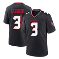 Ncoe H.Texans #3 Kamari Lassiter Player Navy Team Home Game Stitched Jerseys