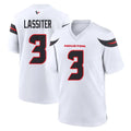 Ncoe H.Texans #3 Kamari Lassiter Player White Home Game Stitched Jerseys