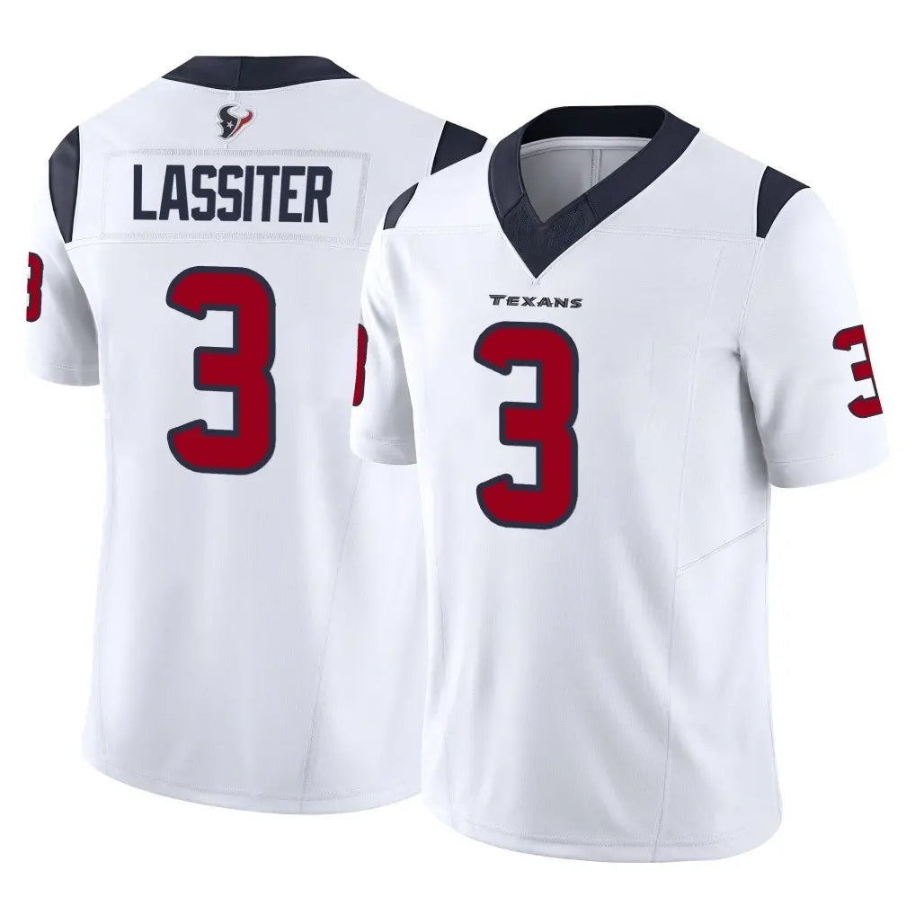 Ncoe H.Texans #3 Kamari Lassiter Player White Limited Vapor F.U.S.E. Home Game Stitched Jerseys