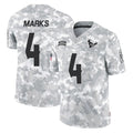 Ncoe H.Texans #4 Woody Marks Player Arctic Camo Salute To Service Limited Game Stitched Jerseys