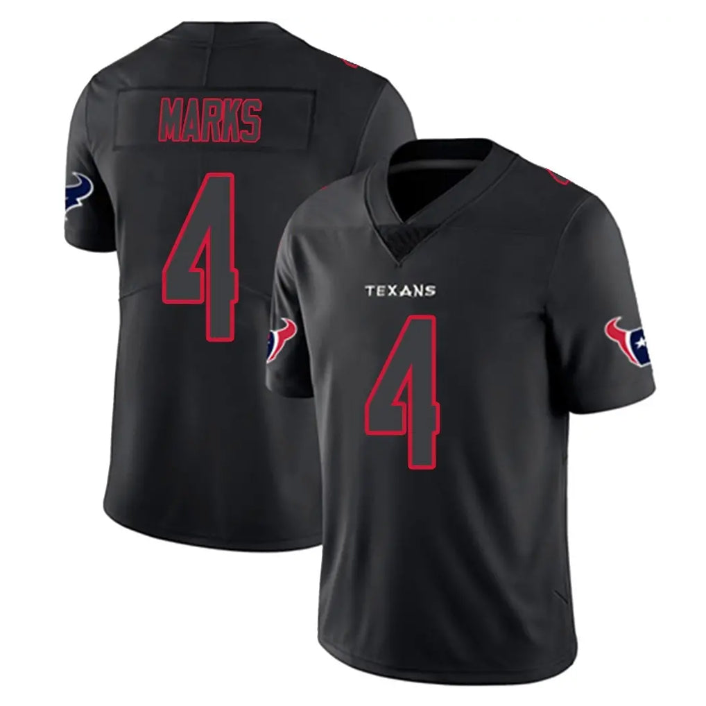 Ncoe H.Texans #4 Woody Marks Player Black Impact Limited Game Stitched Jerseys