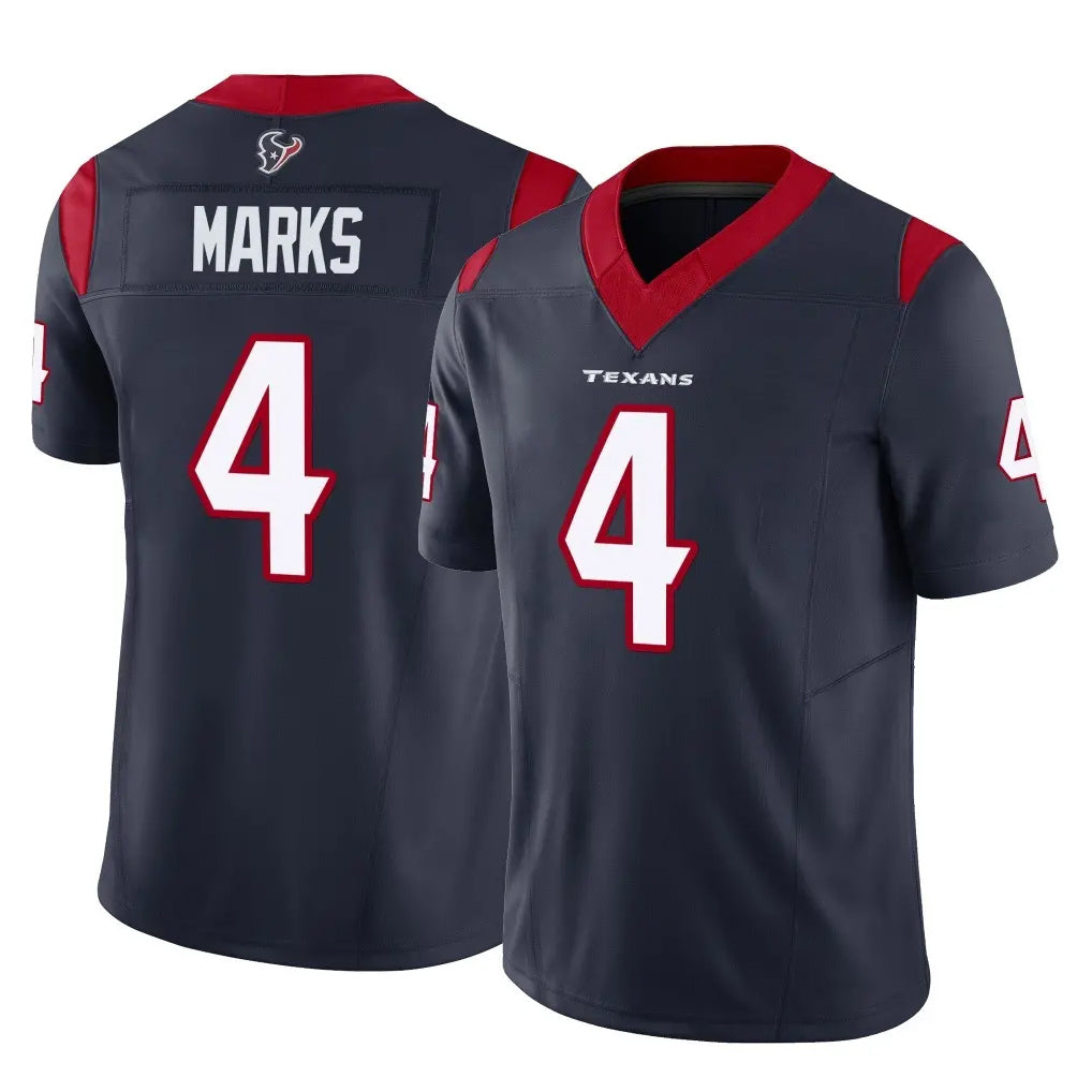 Ncoe H.Texans #4 Woody Marks Player Navy Limited Vapor F.U.S.E. Home Game Stitched Jerseys